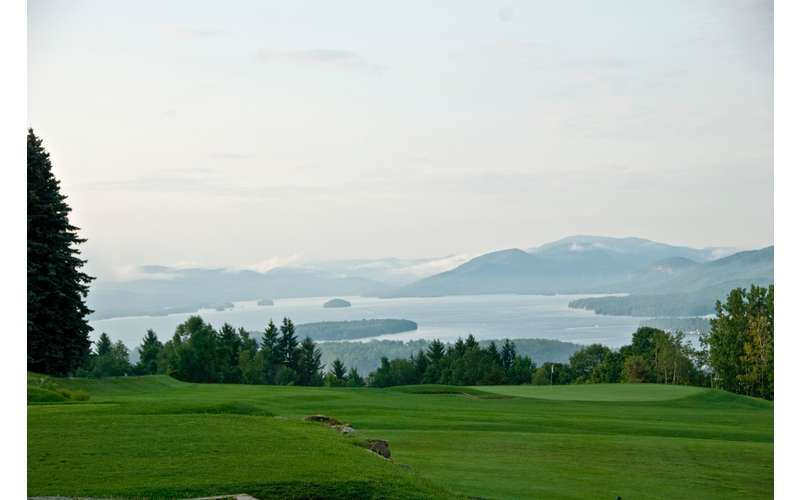 Top of the World Golf Course 18 Hole Golf Course Overlooking Lake