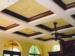 Faux finished coffered ceiling and wood grained molding