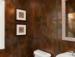 Burnished Copper wall finish with accent details