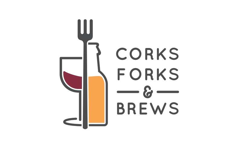 corks forks and brews logo