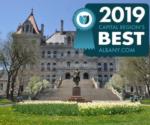 state capitol with region's best badge