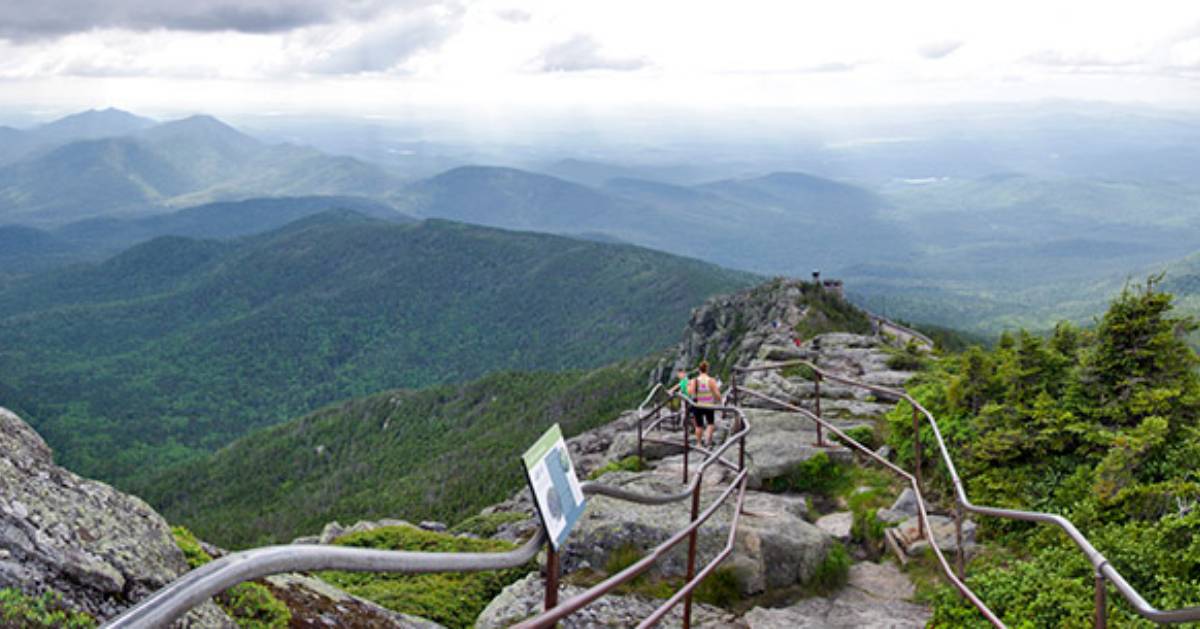  hikers on a mountain