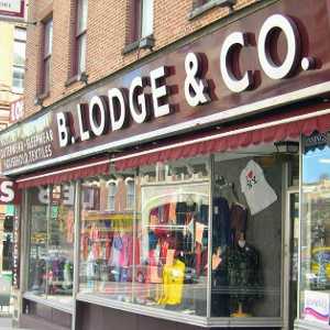 outside of B. Lodge and Company store