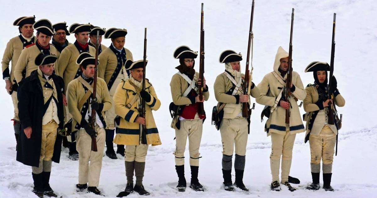 soliders in the winter
