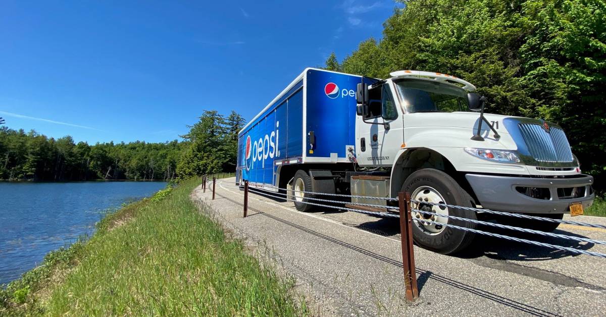  Pepsi truck drives