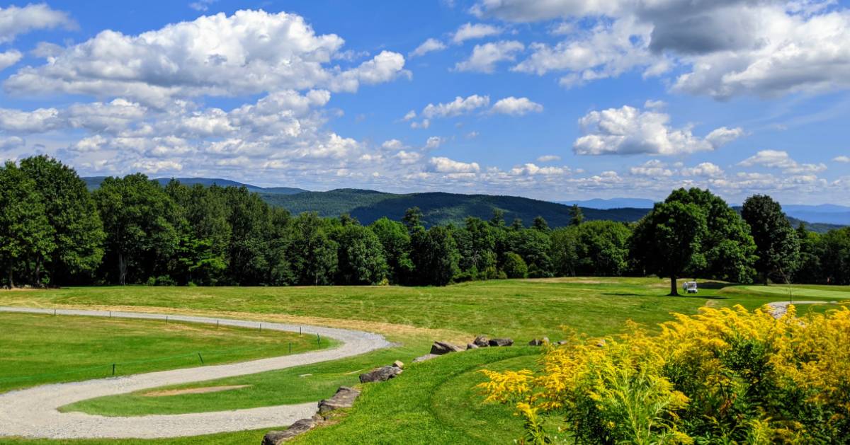  golf course on summer day