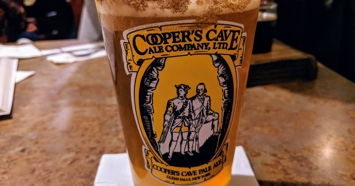 Cooper's Cave beer glass