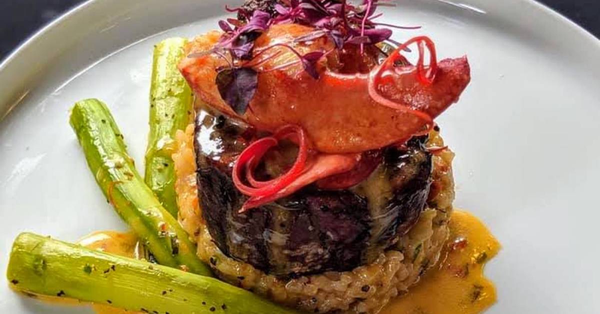 fancy plated meal