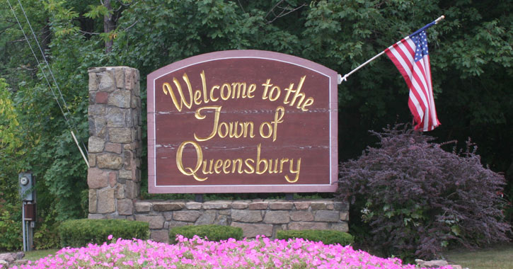 sign for town of Queensbury