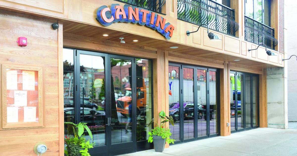 outside of Cantina restaurant