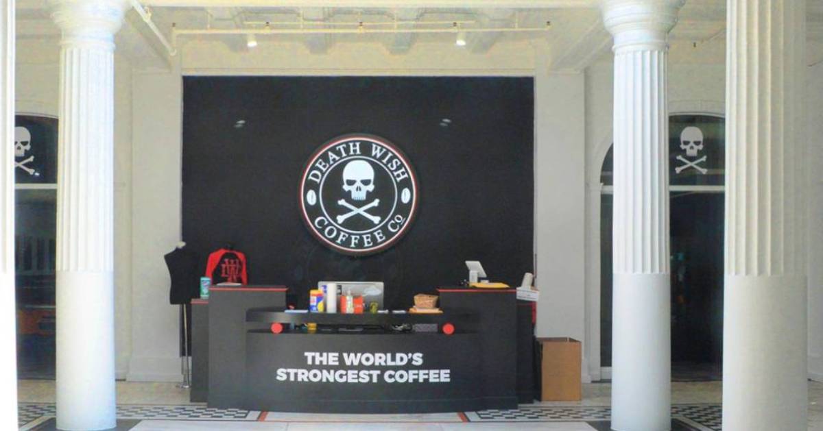 Death Wish Coffee lobby area