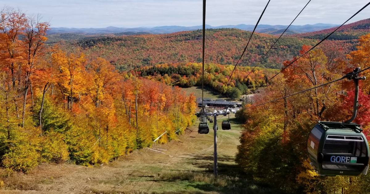 fall foliage, gondola ride