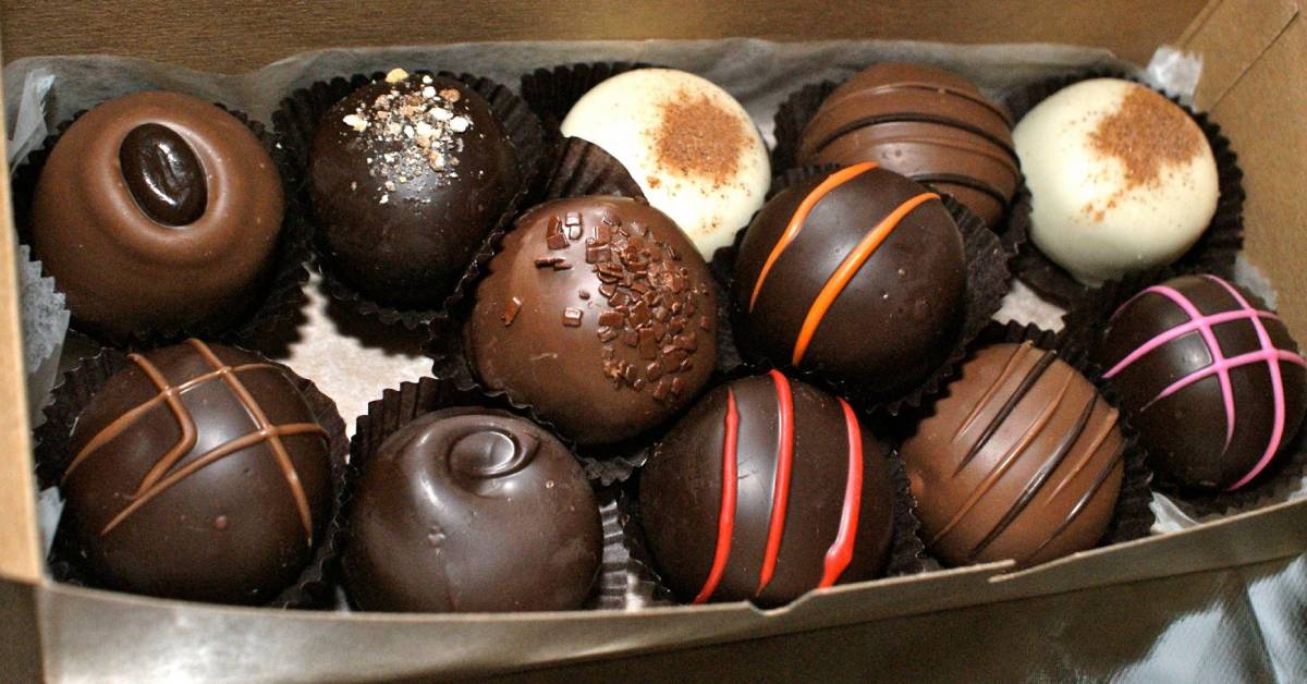 truffles in a box