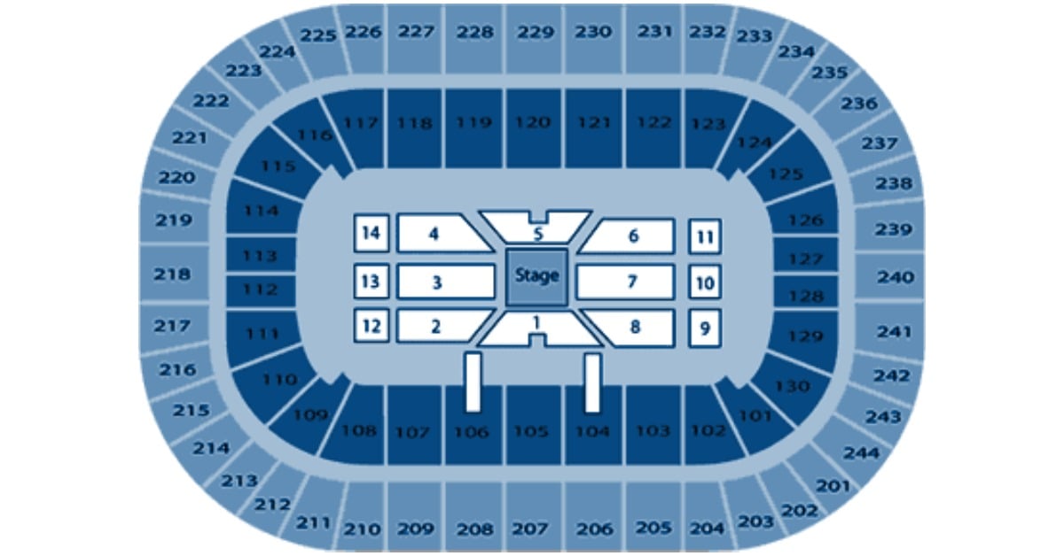 center stage seating chart