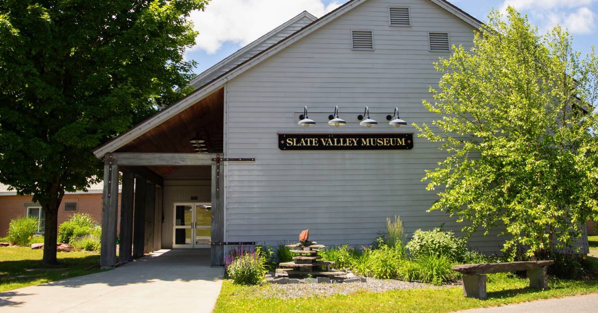 the outside of the Slate Valley Museum
