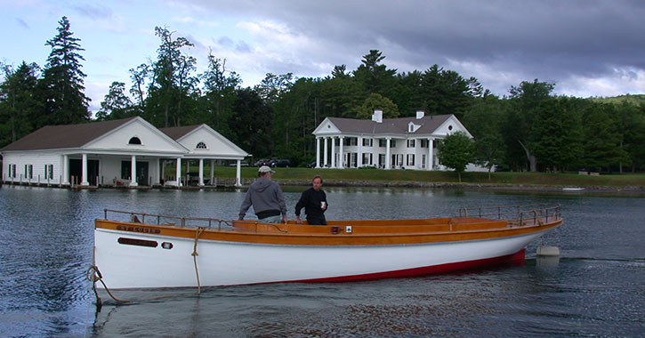 two men on a boat