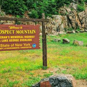 Prospect Mountain sign
