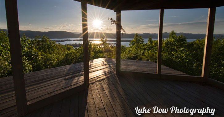 view from a gazebo