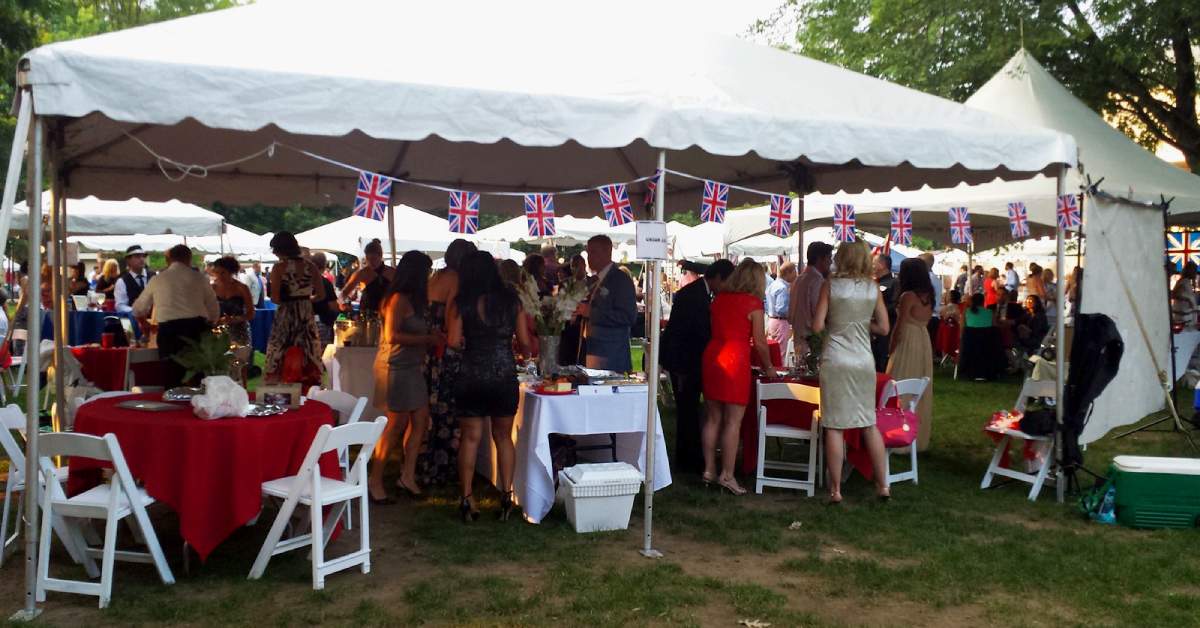 guests under at tent at a gala