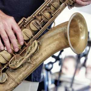 person playing a saxophone
