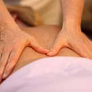 woman receiving massage