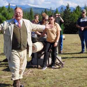 Teddy Roosevelt impersonator and people