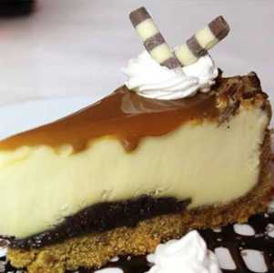 a slice of cheesecake