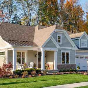 a single family home with a garage
