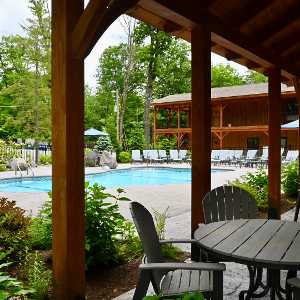 outdoor pool and table 
