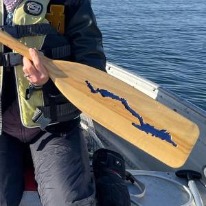 oar with shape of lake george