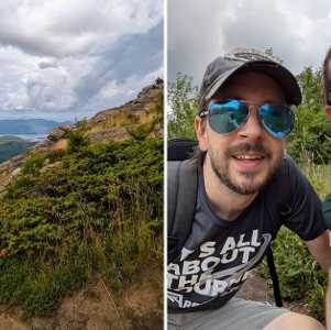couple on sleeping beauty mountain