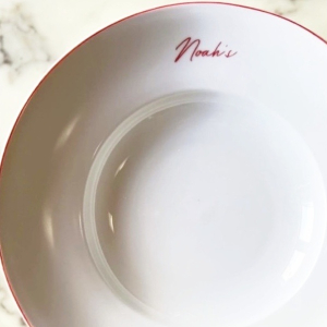Noah's branded plate