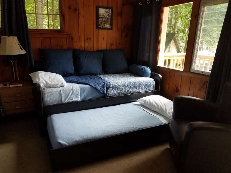 Duplex Cottage #10 now features a trundle bed for families.
