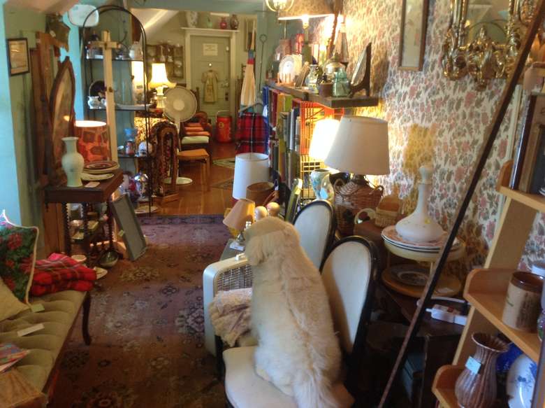 room full of antiques