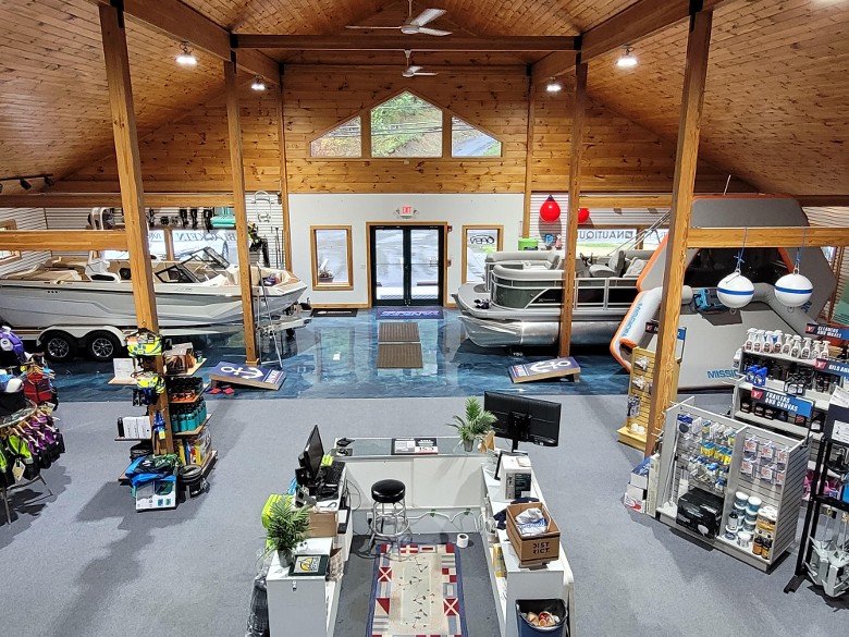 The Yankee Boating Center Showroom Ship Store. Boat Parts and Boating Accessories for Sale in Lake George Near Diamond Point.