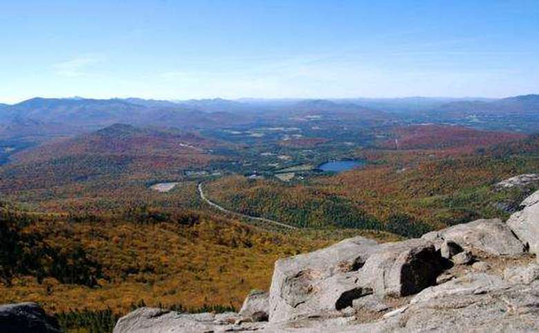 view from the summit of cascade in the fall
