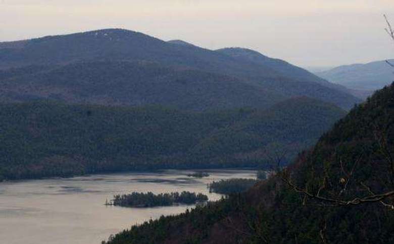 view of lake george from tongue mountain