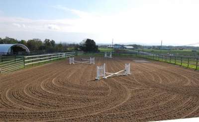 horse jumping arena