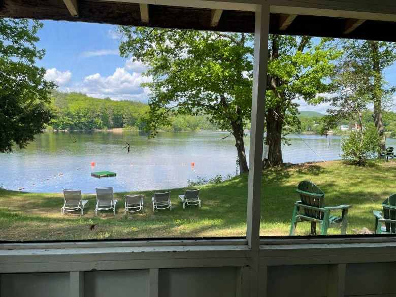 View of our beach from the cottage