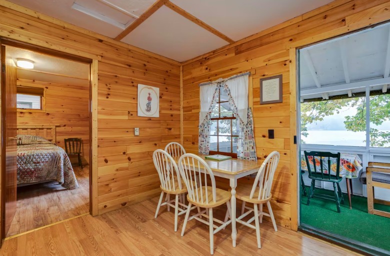 Relax in your comfortable cottage while viewing the beautiful water