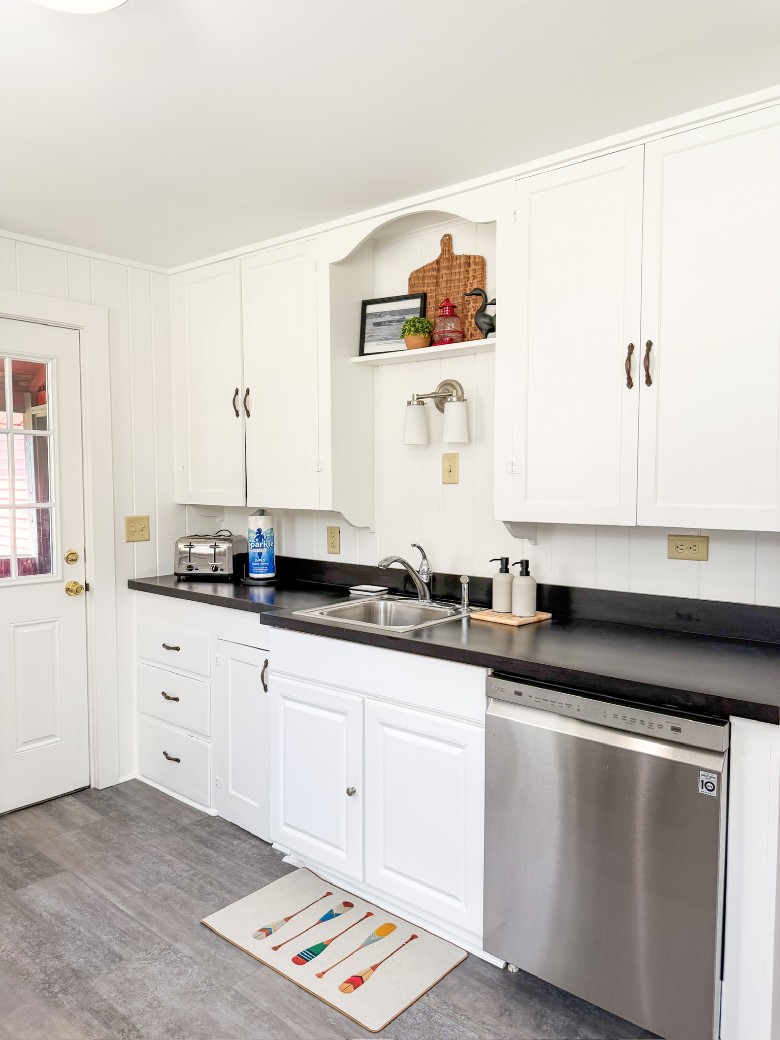 Full kitchen stocked with basic essentials