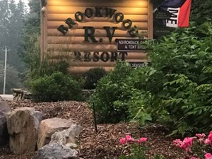 Brookwood RV Resort Sign