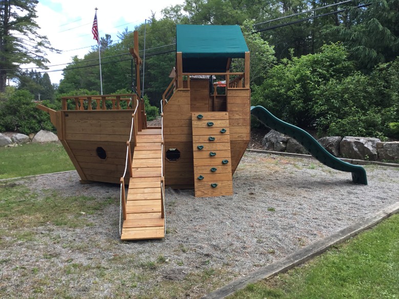 View of Pirate Ship Playground