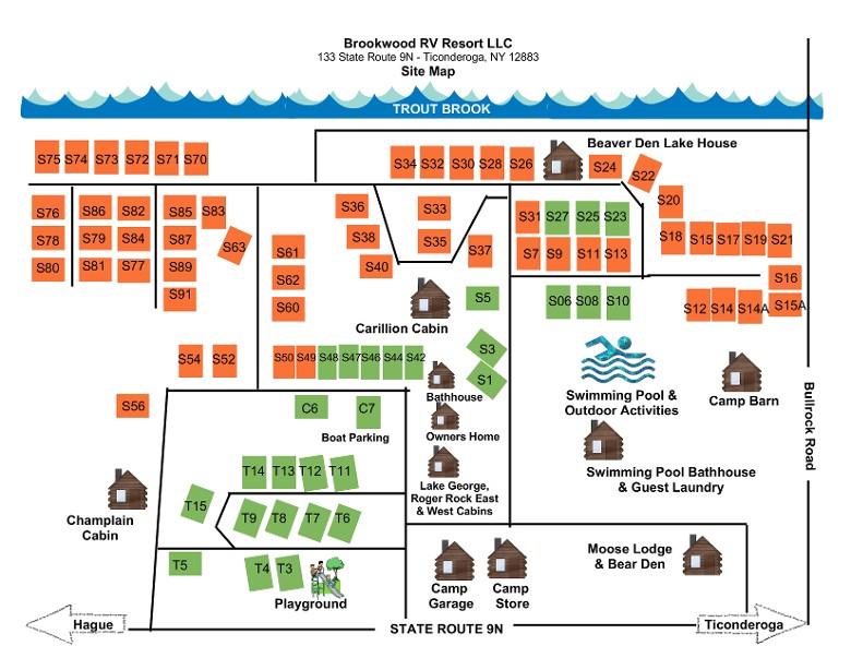 Map of Campground