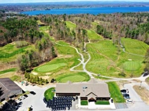 an aerial of view of Saratoga Lake Golf Club