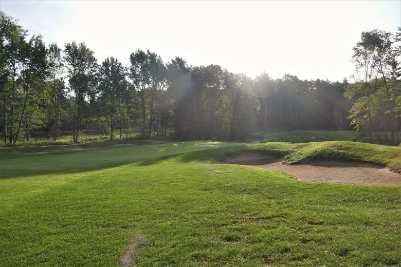 a golf course sand trap section
