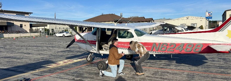 proposal by small plane