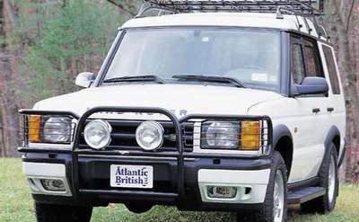 white land rover with atlantic british license plate