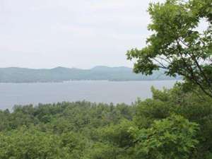 view of lake george from stewart's ledge