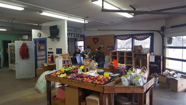 the inside of the country store